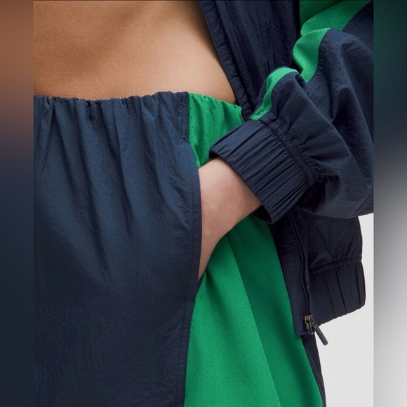 Lululemon Nylon High‑Rise Short 5″ Retro Remix Set In Navy – Size M – NWT - Picture 5 of 8